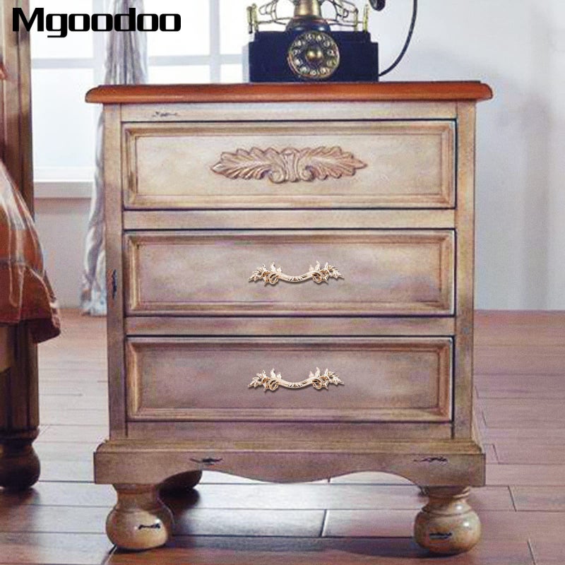 Mgoodoo 5Pcs Gold European Style Vintage Handles Pulls for Cabinet Door Dresser Cupboard Closet Drawer Furniture - Image 5